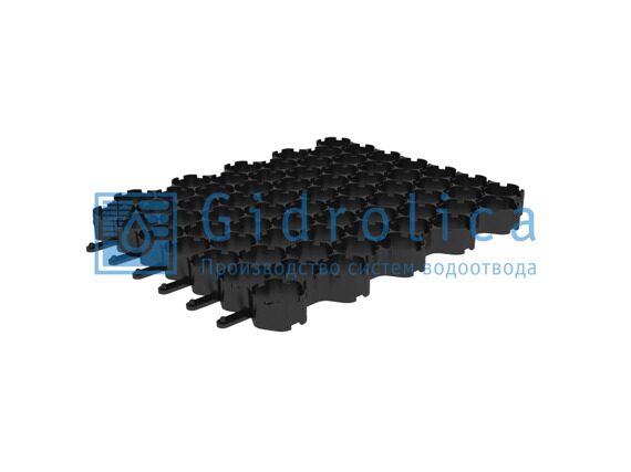 Решетка газонная Gidrolica Eco Normal РГ-53.43.3,5 - пластиковая черная Решетка газонная Gidrolica Eco Normal РГ-53.43.3,5 - пластиковая черная
